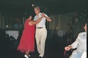 Susan and John show off dance steps